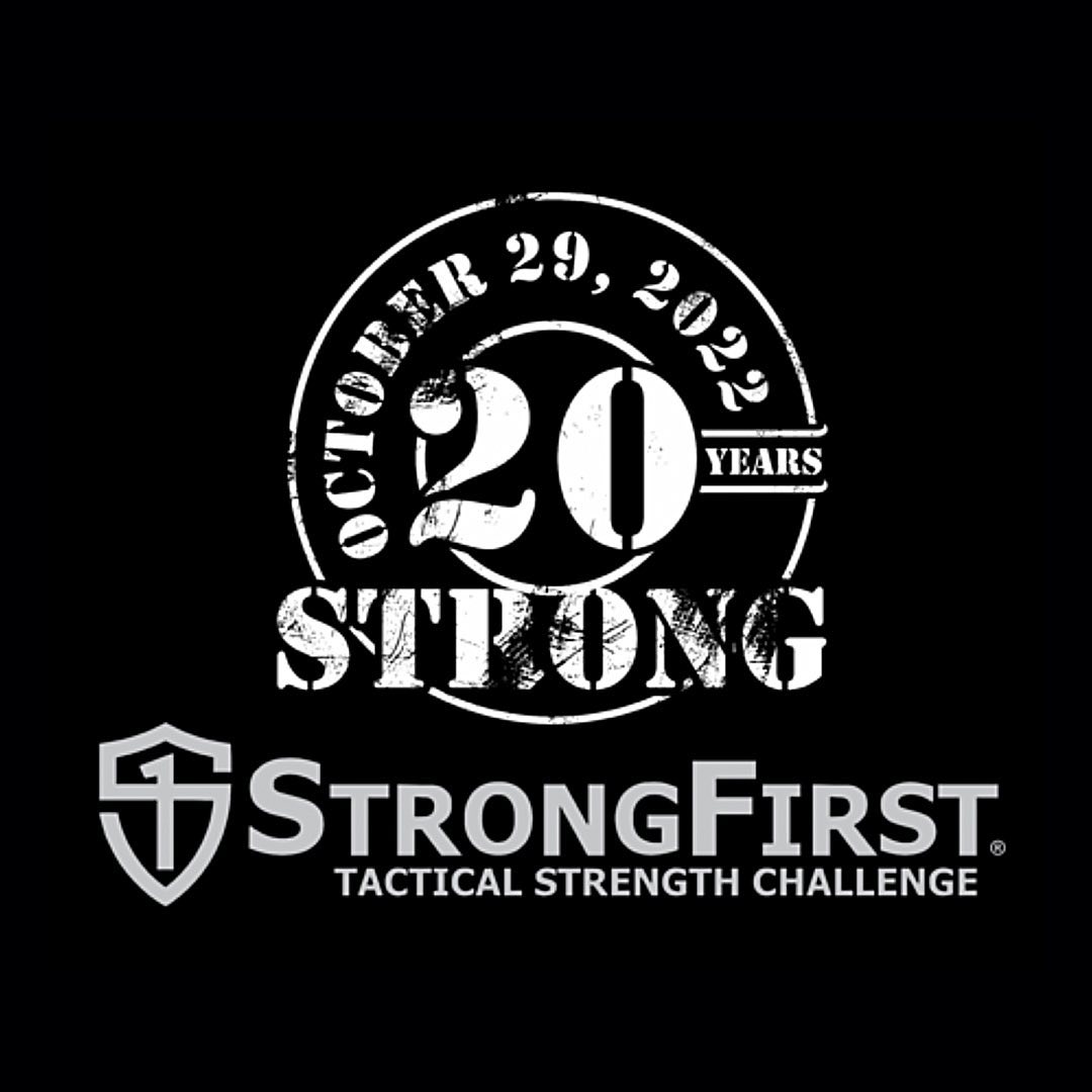 Ladies and Gentlemen, the Tactical Strength Challenge™ is around the corner, October 29. It is the 20th anniversary of the TSC. Put yourself on the line and register today.

>>> bit.ly/falltsc2022 - or the link in the bio! 

The Tactical Strength Challenge began in 2002 when StrongFirst’s founder and CEO, Pavel Tsatsouline, created it to help military and law enforcement personnel with their preparation for the physical demands of their duty. But what made the TSC so popular is that it brings out the perfect blend of strength and conditioning for all individuals—regardless of background, profession, gender, or size.

Representing each of StrongFirst’s three strength development modalities, the barbell deadlift favors heavier people, the tactical pullup is easier for lighter-weight folks, and the kettlebell snatches represent the strength endurance component of a well-rounded strength and fitness profile.

The true spirit of the challenge is in the progress of each individual—from attaining their very first pullup to setting a new personal PR at each event to a room full of cheers…and ultimately advancing into ever-tougher divisions.

This is an event worth training for.

#strongfirst #tsc #tacticalstrengthchallenge #bestrong #bestrongfirst