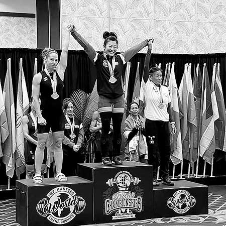 Mira won the IWF Masters World Weightlifting Championships